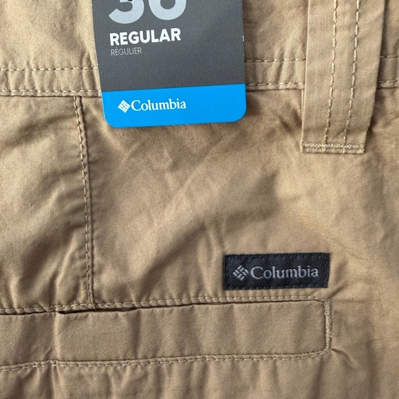 Columbia Washed Out Men’s Shorts Khaki Beige Size 36 NWT - Picture 3 of 5
